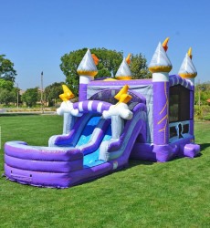 Thunder Dual Lane Bounce House W/Slide Combo