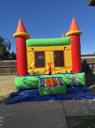 Colorful bounce house